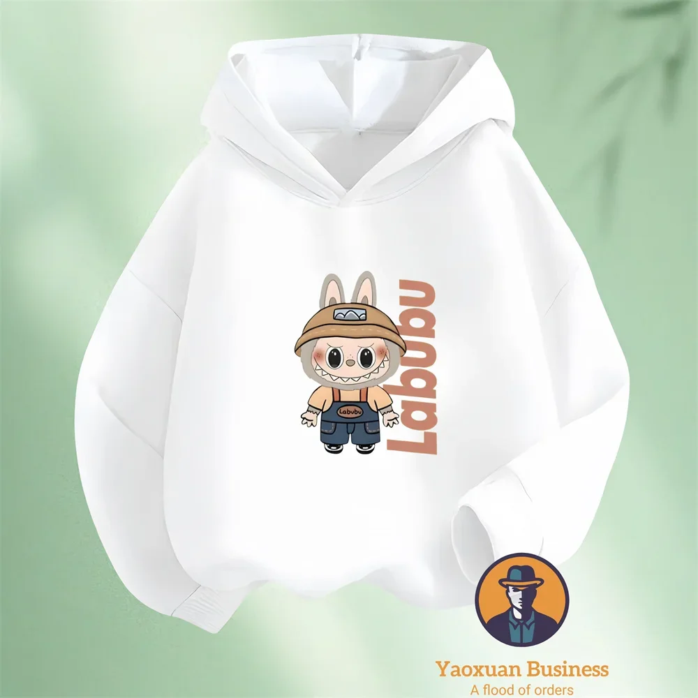 

POP MART Baby - Unisex Casual Long-Sleeved Hoodies - Fun Printed Streetwear For Fall/Winter 2025