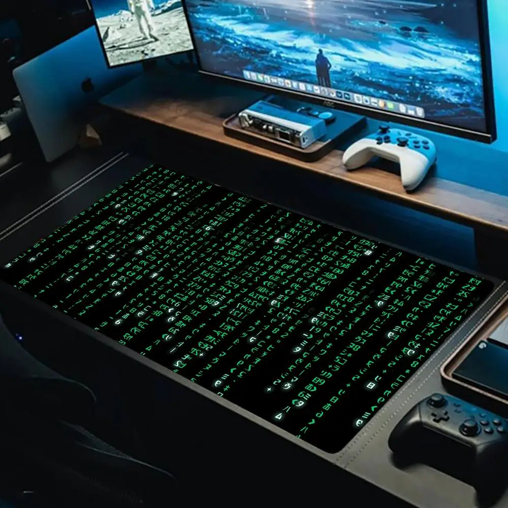

Data Code Mouse Pad XL Computer Accessories Office Game Table Mat Rubber Anti-slip Gaming Keyboard Mousepads XXL Desk Pads 40x90