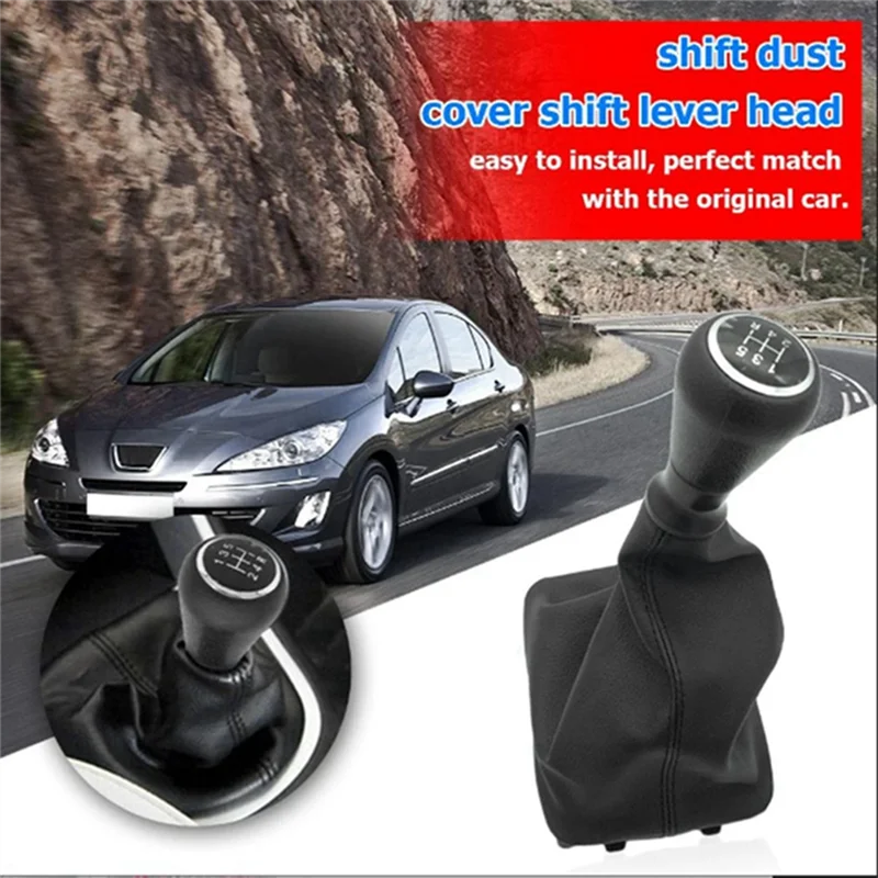 

Firmly 5 Speed Gear Shift Knob Cover For Passat B5 Waterproof Gear Shift Lever Stick Boot Cover Anti-Dust Gaiter Boot Cover