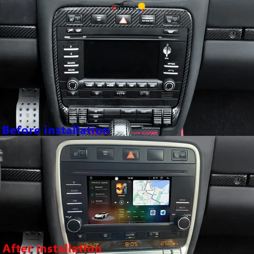 CHSTEK Carplay ポルシェカイエン 2002-2010 955 9PA 957 カーラジオ Android 13 Bluetooth GPS ナビゲーション WIFI 4 グラムマルチメディアプレーヤー