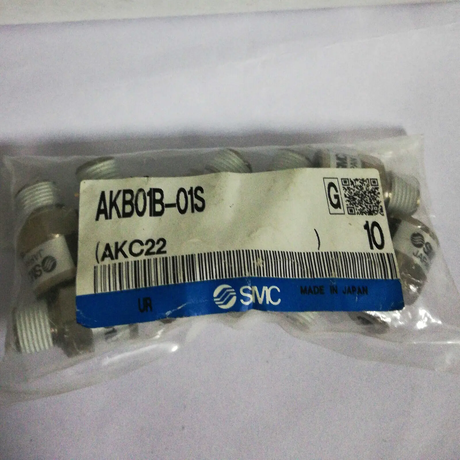 

1Bag/10pc New SMC AKB01B -01S Pneumatic check valve spot stock #YP1