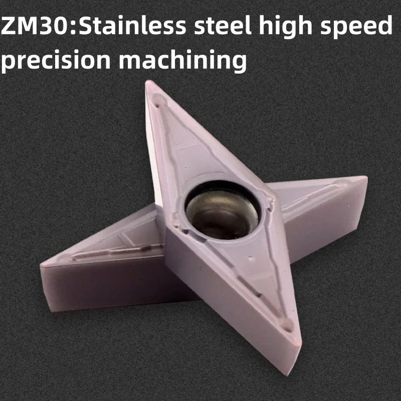 5PCS  VBGT VBMT VCGT VCMT 110302 1604 08 MV ZM30 CNC Lathe Cutters Stainless Steel Processing Turning Carbide Inserts