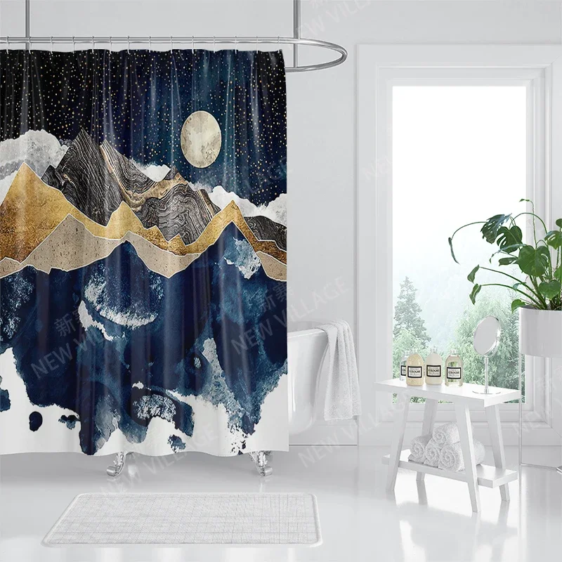 Waterproof fabric shower curtains Bathroom curtain accessories Bath curtain for shower 180x200cm 240*200 anime boho decoration