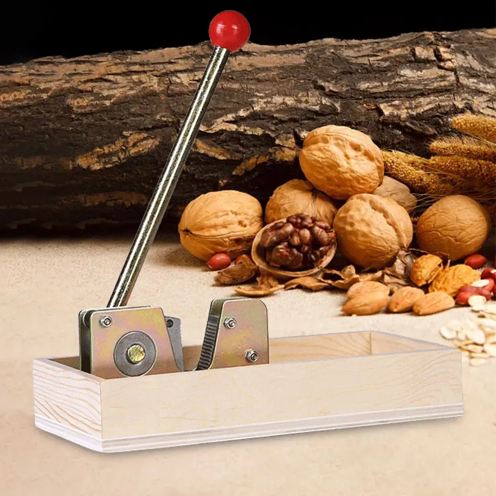 

Stainless Steel Macadamia Opener Peeling Machine Manual Nutcracker Nut Tongs Pecan Nut Cracker Opener Tool for Walnuts Chestnuts