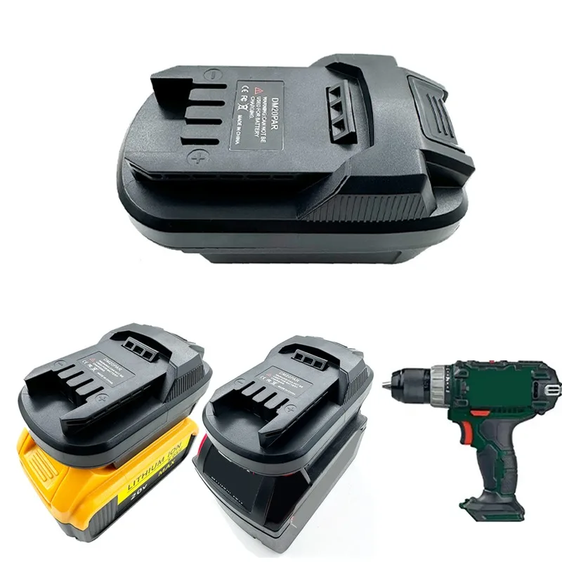 For Dewalt 20V For Milwaukee 18V Li-Ion Battery Convert To for Parkside X20V Power Tool Use DM20PAR Battery Adapter