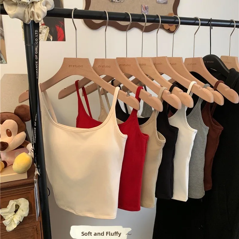 دافئ Fce اصطف سليم صالح Csole تانك الأعلى مع وسادة الصدر ملابس داخلية العصرية غير المتكافئة تصميم القطن الحراري irt للنساء #2