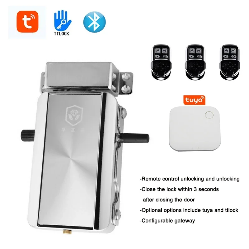 

Smart Door Lock Didital Electronic Remote Control Keyless Phone Tuya Ttlock Control APP Entry Wireless Anti-Theft Deadbolt Lock