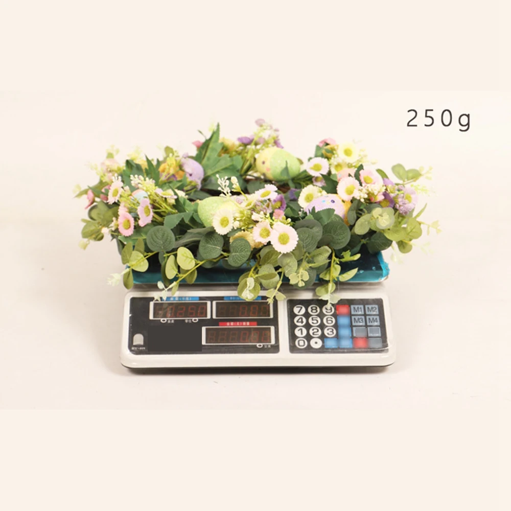 abzl-イースターシミュレーション卵ユーカリの花輪造花-diy-葉子供ギフト結婚式の装飾誕生日サプライヤー