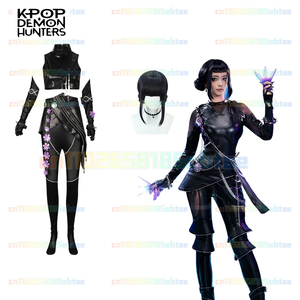 

Halloween Costume kpop Demon Hunter Rumi Cosplay Costume Carnival Party Role Play Uniform Prop Carnival Outfit Adulto