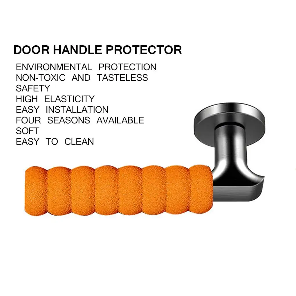 

Door Handle Cover Protective Safety Wear-proof Sleeve Easy Non-toxic Supply Household Knob Covers DIY Accessories