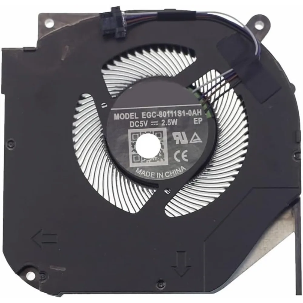 Laptop CPU Cooling Fan EGC-80111S1-0AH DC5V 2.5W 4-Pin for Schenker XMG Neo 15 Gaming THER7GM7A0-2911 GM7AG0M