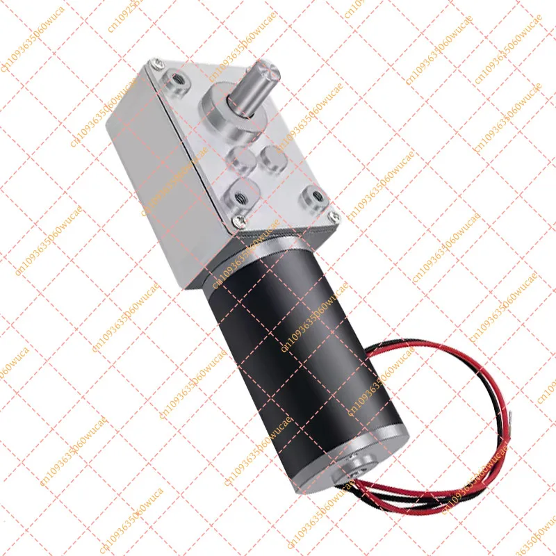 YFMicro DC Worm Gear Motor 12V 24V Turbo Encoder Reduction Self-locking Speed Control Small Electric Motor for DIY Robot