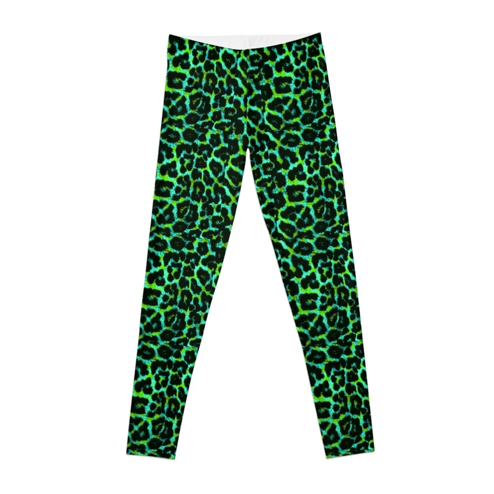 

Green Leopard Print Leggings leggings woman legings for women fitness legging women gym