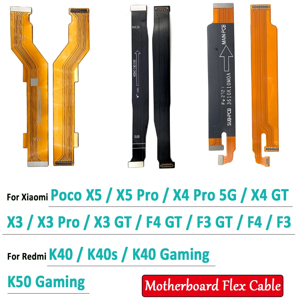Nuevo Cable flexible de conector de placa base de Tablero Principal para Xiaomi Poco X3 X4 X5 Pro 5G F3 F4 GT Redmi K40S K40 K50 Gaming