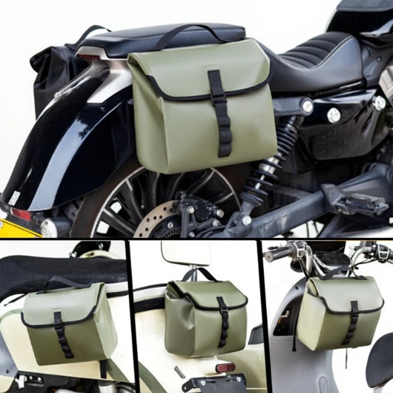 

Universal Quick Releases 5-10L Waterproof Cycling Gear Bag Saddlebag for Bikes Motorbikes Camping and Daily Commutes 24BD