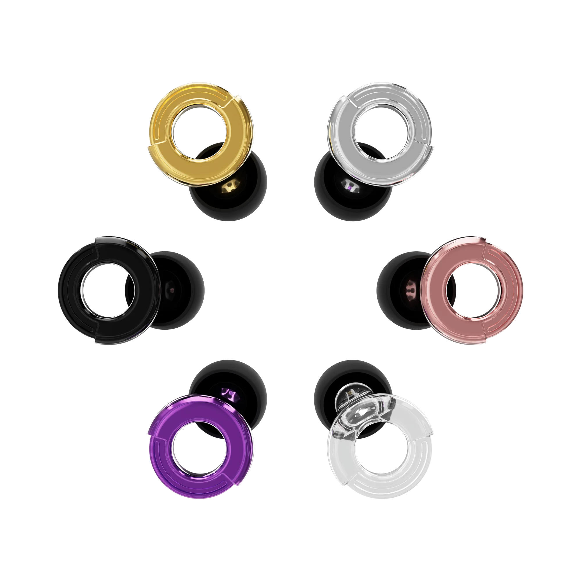 

HUAK Quiet Silicone Ear Plugs Reusable Concerts & Festivals, Live Events, Musicians, DJs + Mute for Extra Coverag
