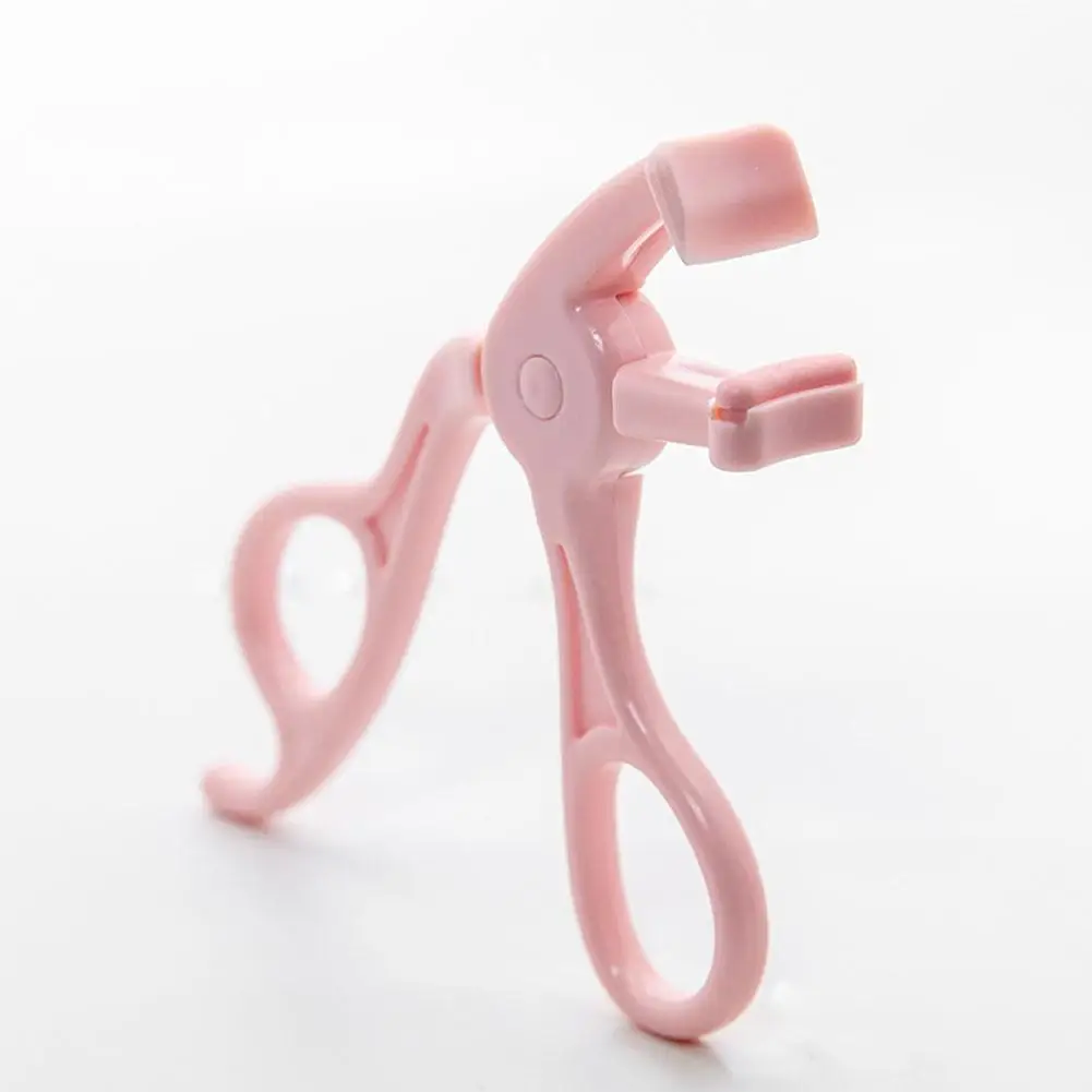 Rizador de pestañas parcial gran angular, herramientas de maquillaje, rizador de maquillaje, almohadilla de goma, pestañas postizas, ayuda para estilismo para principiantes