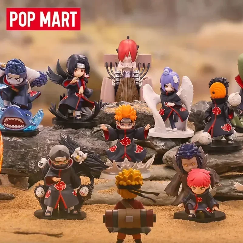 POP MART GONG Naruto Shippuden Akatsuki Arc Serie Trendige Blindbox-Spielzeuge Mystery Box Überraschungstüte Actionfigur Überraschungsgeschenk für Mädchen