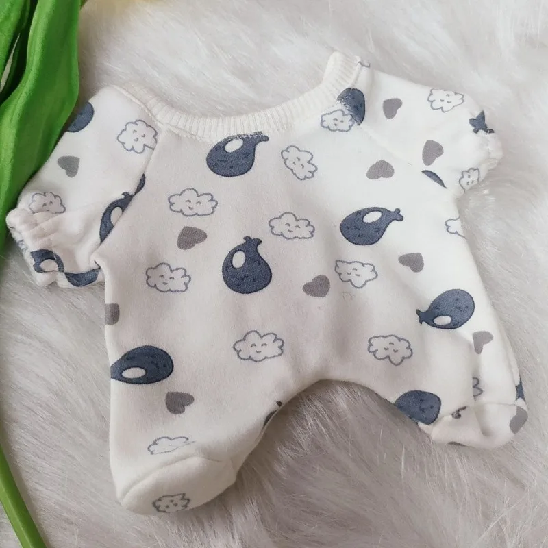 Crawling Suit 20cm Cotton Doll Dress Bodysuit Pajamas Cotton Doll Clothes Sweet Camera Suit Plush Toy Clothes Doll Accessories