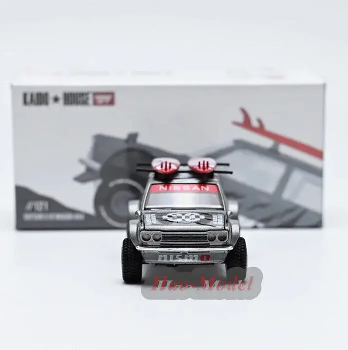 MINIGT 1/64 لنيسان كايدو 510 عربة 4x4 نموذج سيارة سبيكة دييكاست محاكاة لعب الأولاد هدايا عيد هواية عرض الحلي