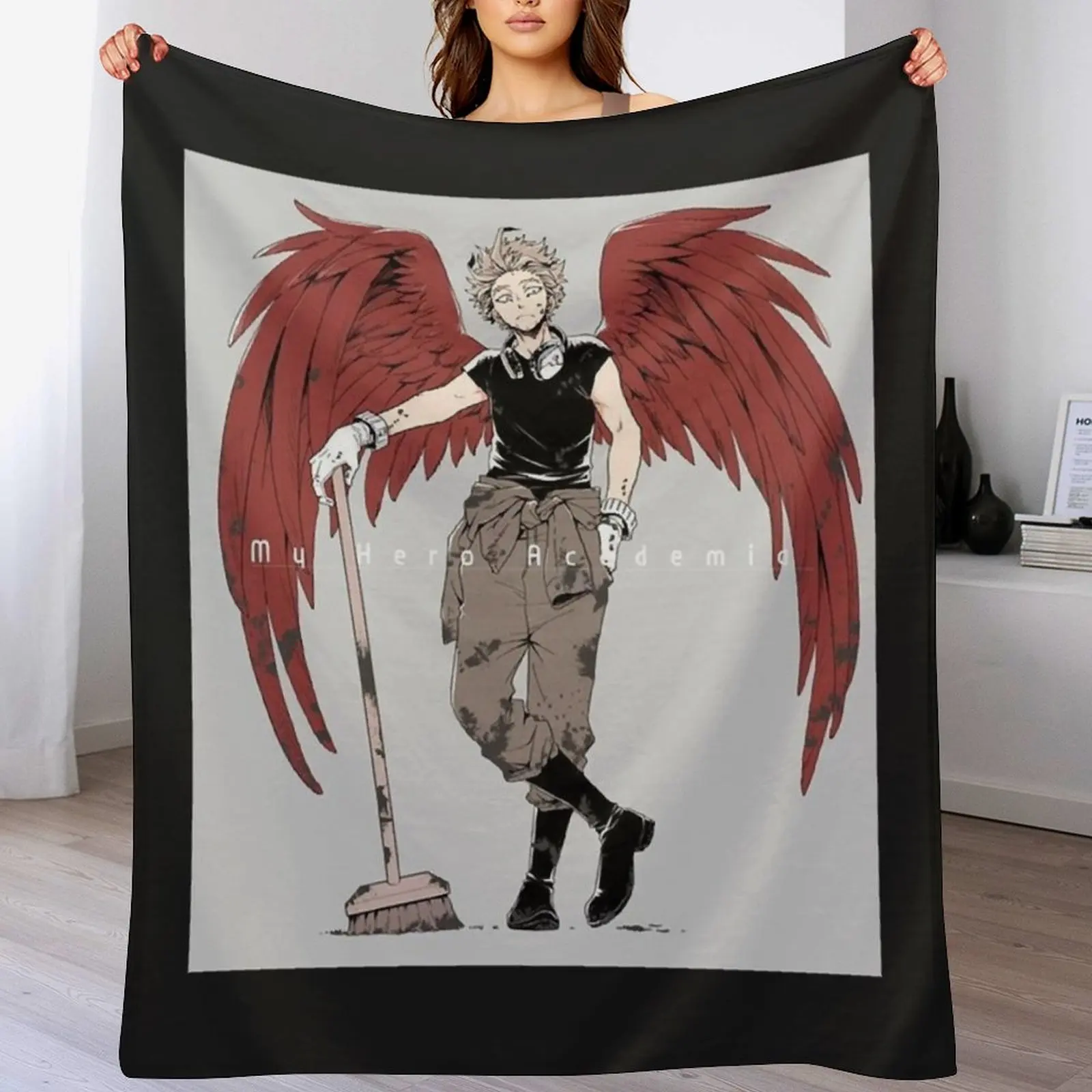 

Acadmie Hawks My Heroes T-shirt classique Throw Blanket warm winter Flannel Plush Designers Blankets