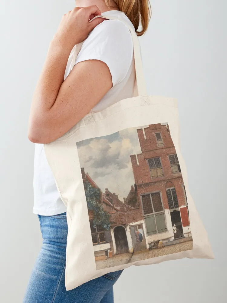 

Johannes Vermeer - The Little Street (Het Straatje) (1658) Tote Bag canvas tote Gift bag shopping bags foldable