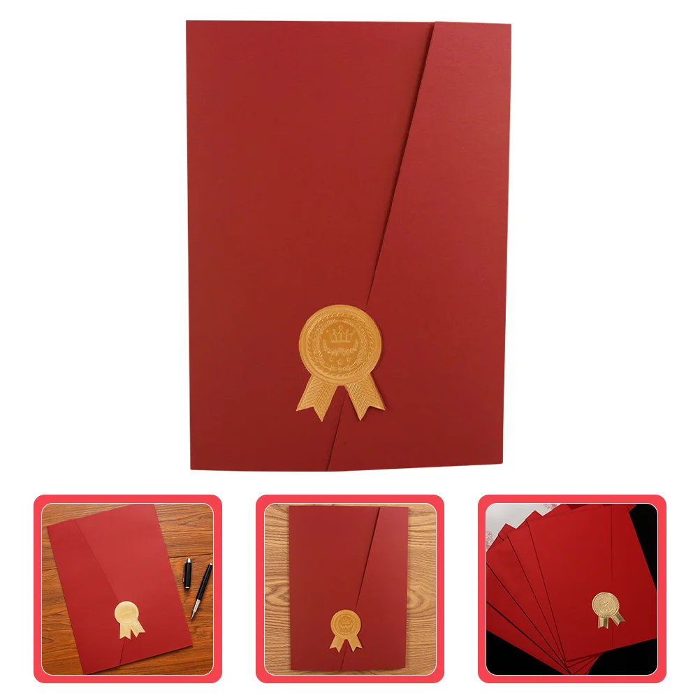 Eercertificaat Shell Paper Cover Hard Covers Diploma Houder Award Framebeschermer