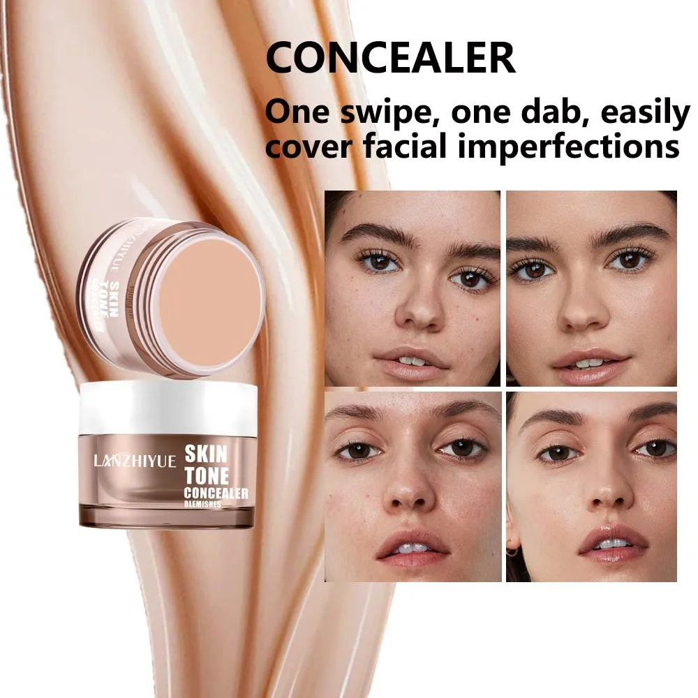 タトゥーやそばかすをカバーする6色コンシーラー、くま、ニキビ跡、顔のニキビをカバーするファンデーションクリーム、ウォータープルーフメイクアップ