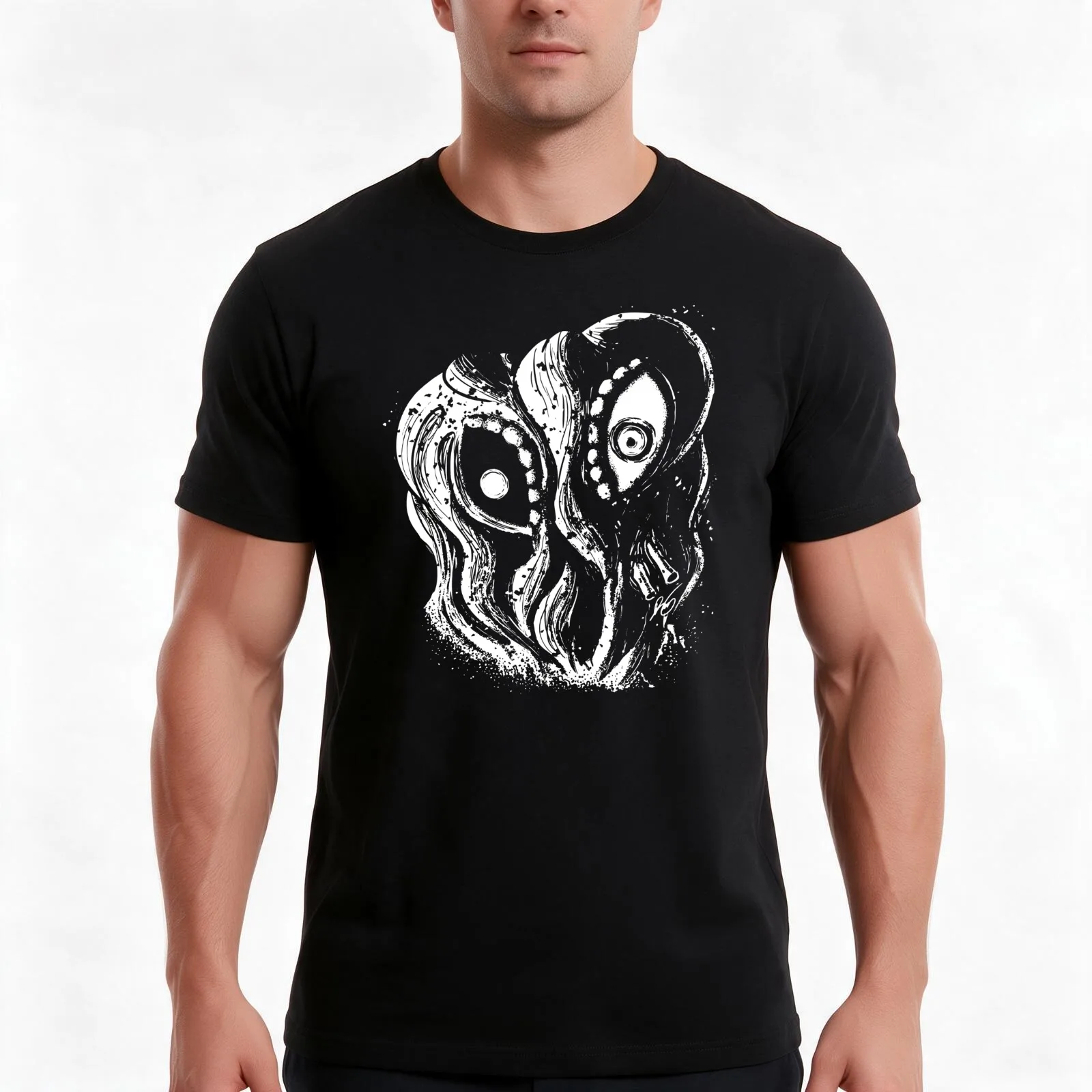 Kaiju Ink - Toxic T-Shirt, Summer Casual Cotton Tee, Oversized Streetwear Tops, Vintage Graphic Print, Loose Fit Short Sleeve