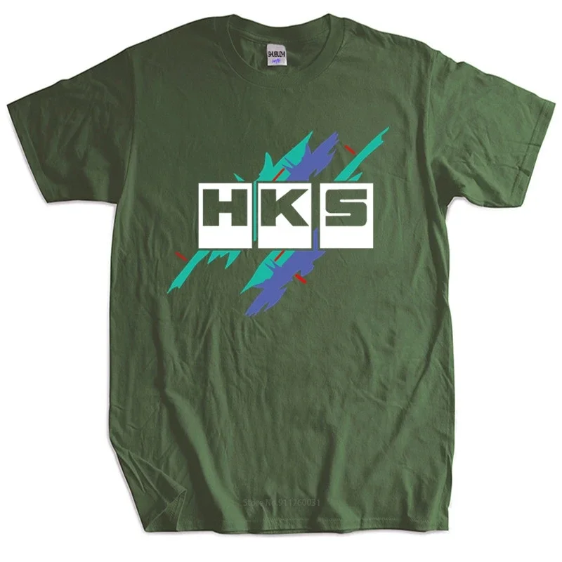 Euro Size TOPS Limited HKS Power and Sportser Performance Turbo Logo Unisex Tee-shirt  Mens T-shirt  Women Top Tees