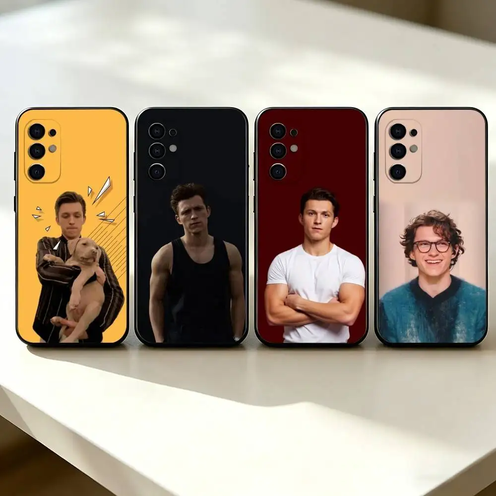 Movie actor T-Tom H-Holland Phone Case Black Silicone Soft For Samsung S25,S24,S21,S22,S23,S30,Ultra,S20,Plus,Fe,Lite