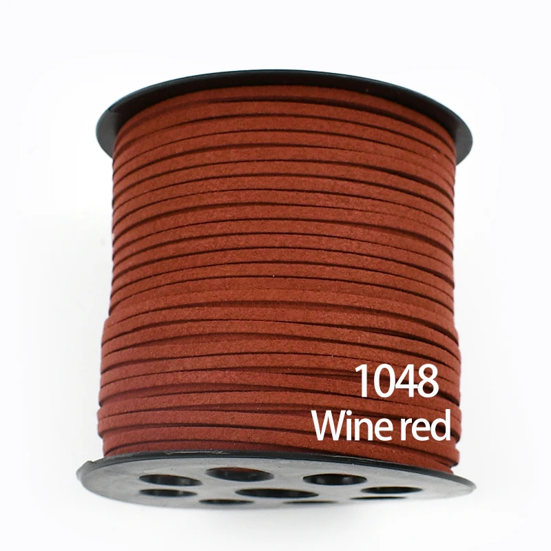 40/80 Meter Meetee 2,8mm Wildleder-Seil Lederschnur Geflochtene Kordel für Halsketten Armbänder DIY Handgemachter Schmuck Dekoration Zubehör