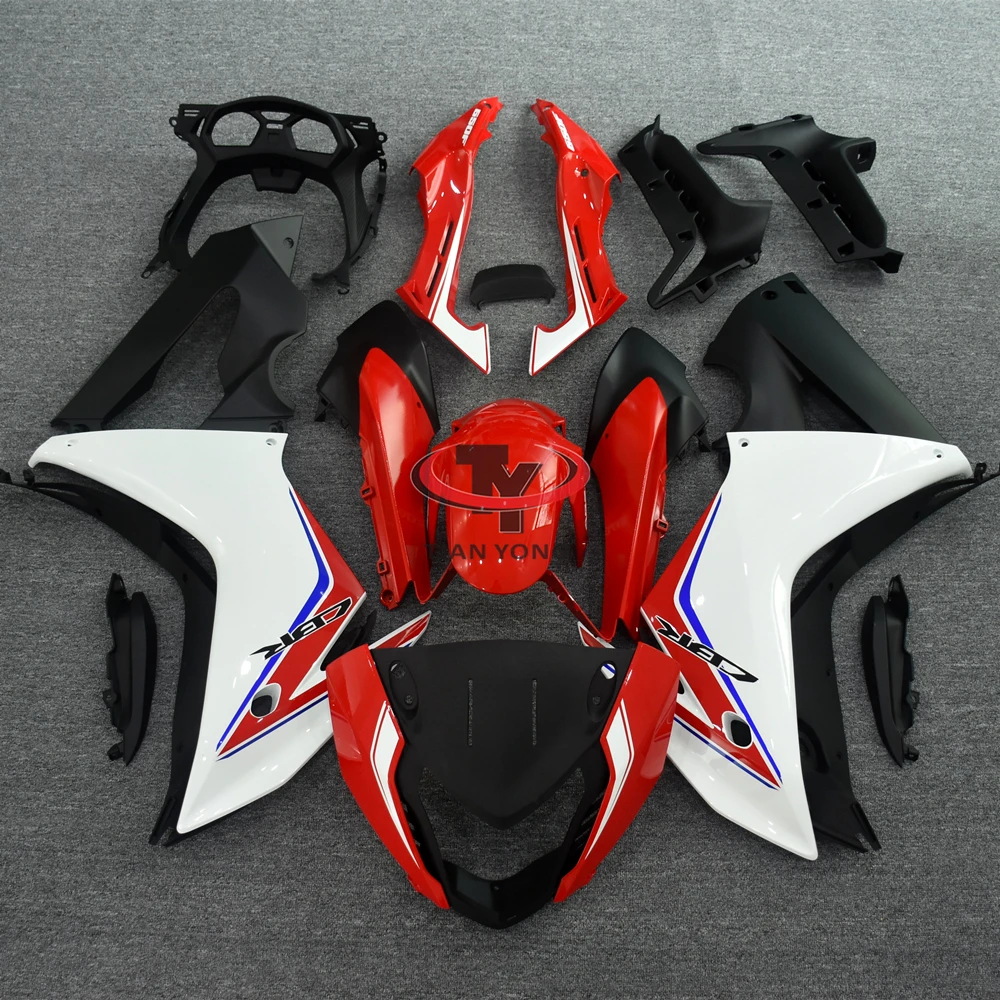 Ярко-красные, белые, синие линии мотоцикла для Honda CBR650F 2014 2015 2016, полный комплект обтекателя CBR650 F, обтекатель кузова, инъекция