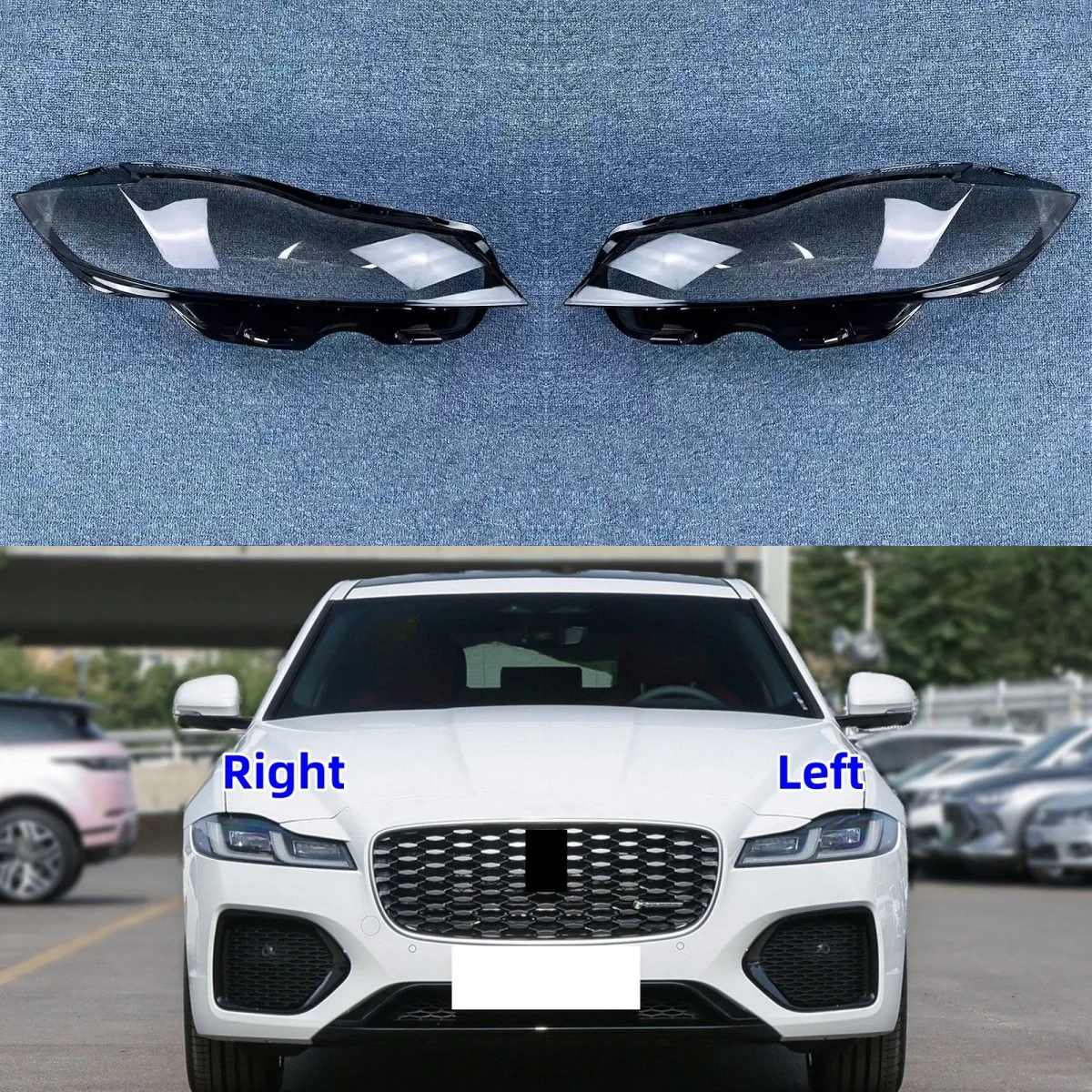 

Для Jaguar XF XFL 2021 2022 2023, абажур для фар, автомобильная фара, стеклянный абажур, крышка лампы, крышка фары