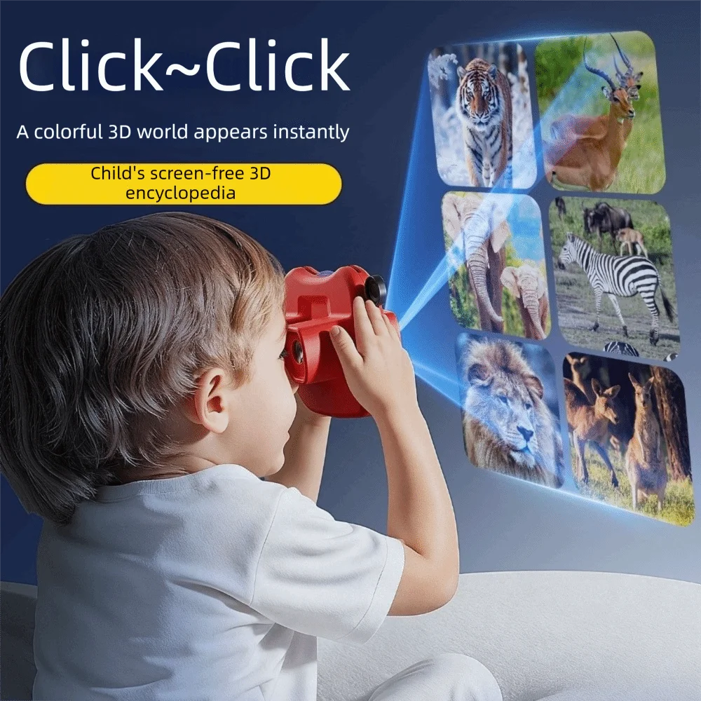 Projection Device 3D Stereoscopic 3D Viewer Portable Mini Theater Story Slides Educational Science Educational Boys