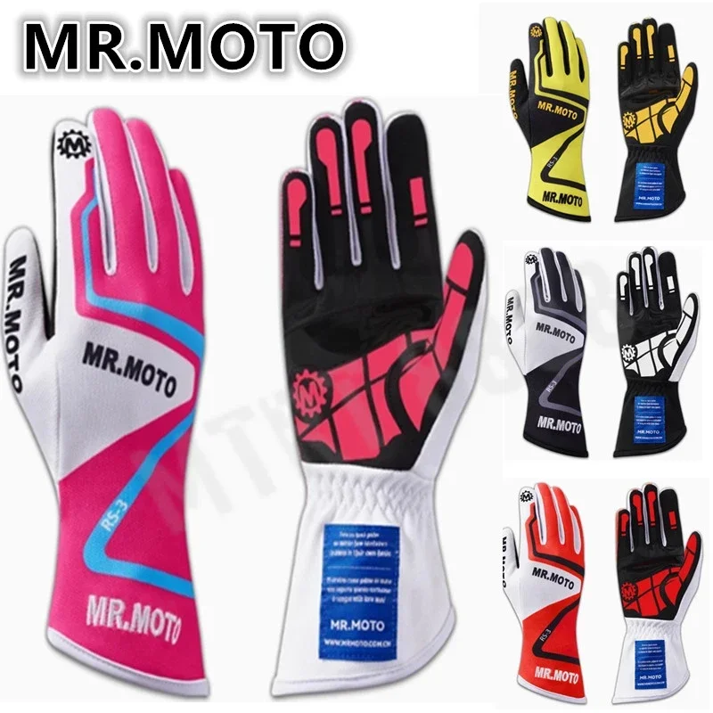 NEW F1 Auto Car Karting Gloves Breathable Motorcycle Racing Gloves Silicone Non-slip Men Race Gloves Summer Winter Glove