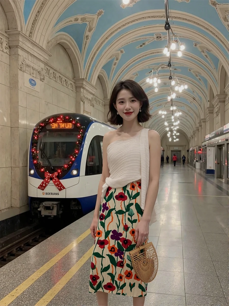 

Skirts Women High Waist Sheer Mesh Layered Skirt with Ruffled Hem Elegant Lightweight Style for Weddings or Special Events