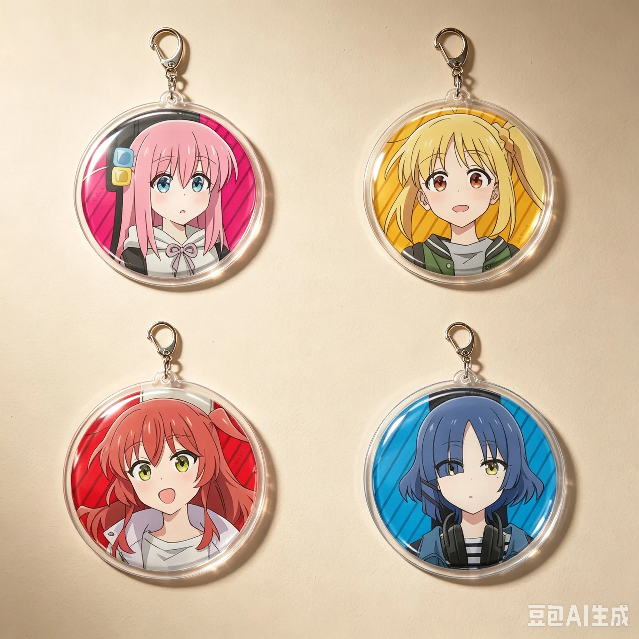 Classic 6cm Anime Bag Acrylic KeyRing Anime Bocchi The Rock! Cell Phone Pendant As A Gift For Fans Exquisite Product Keychain