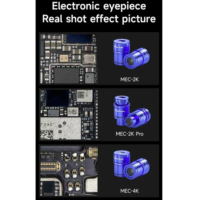 Mechatronics MEC 2K/2K Pro/4K Electronic Eyepiece Camera For Bio-Stereo Microscopes Maintenance Tool For Mobile PCBs