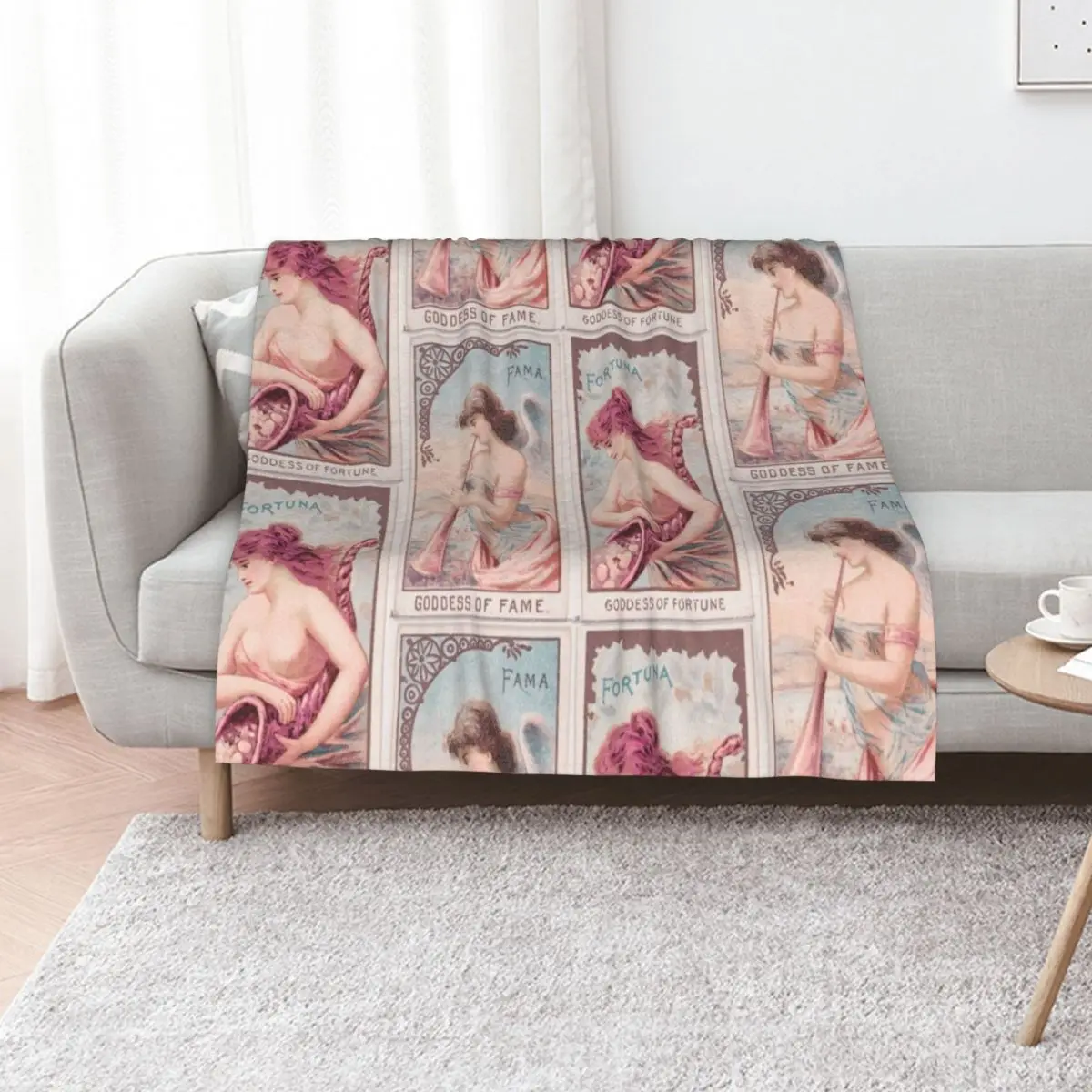 

Fame and Fortune Throw Blanket Camping christmas gifts Winter beds Cute Plaid Blankets