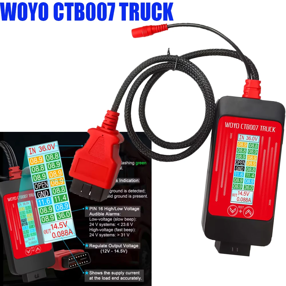 

TRUCK Regulated WOYO CTB007 TRUCK Regulated Output Voltage Converter 24V to 24V/12V-14.5V LCD Displays Vrms Load-Side Current