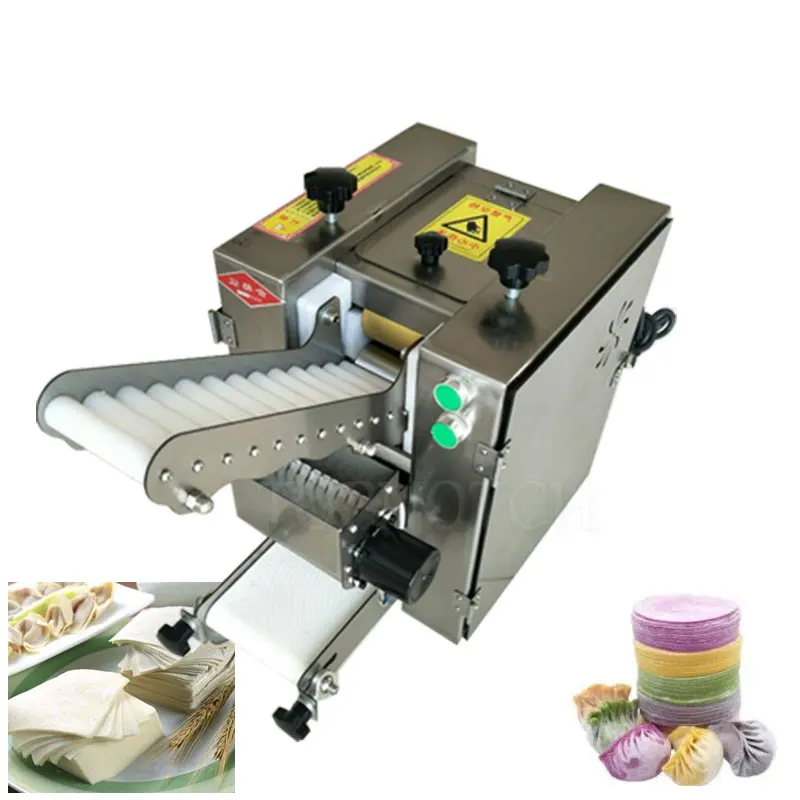 

Wonton Dumplings Machine Dumpling Rolling Automatic Dough Slicer Gyoza Skin Maker Commercial Home Wrapper 220V