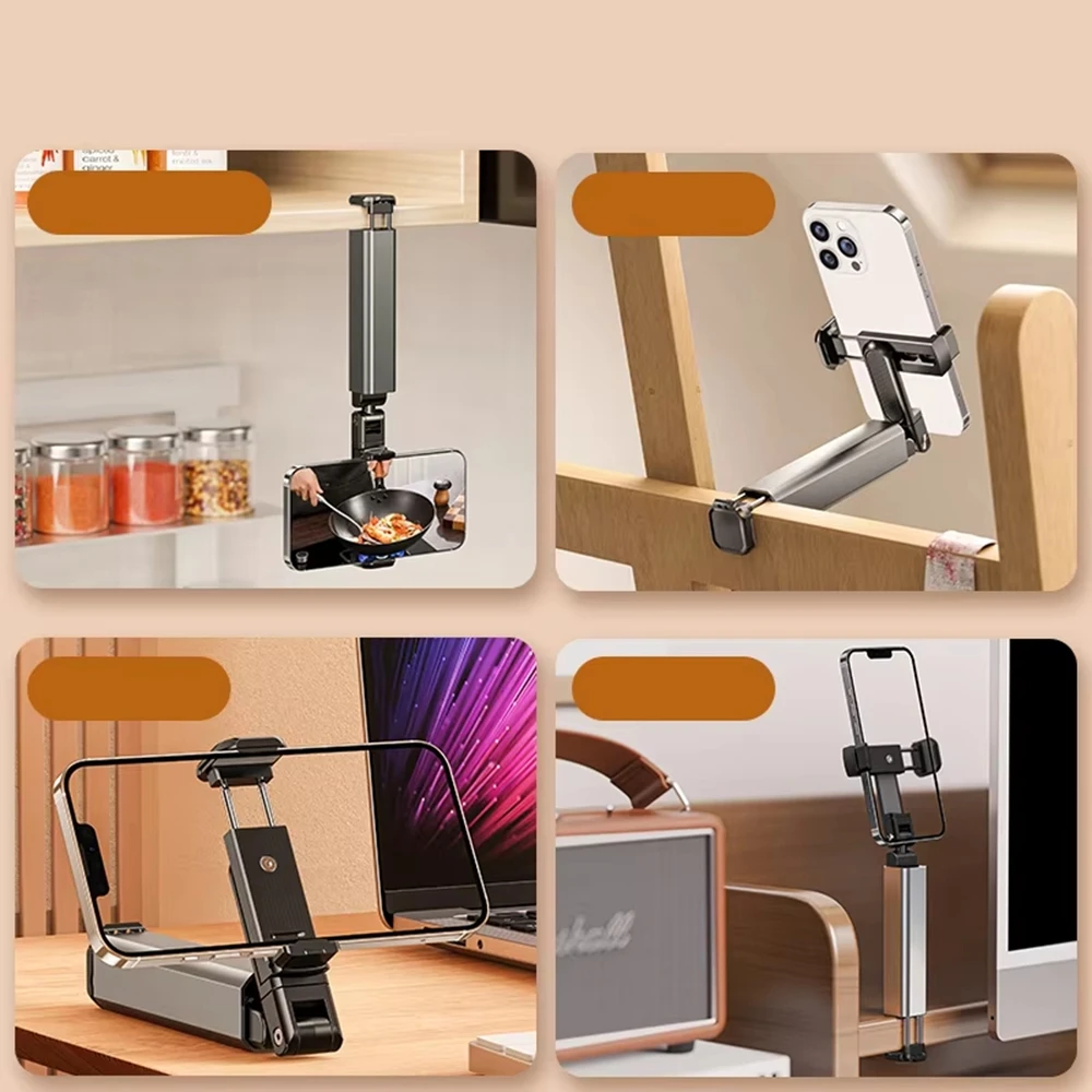 Universal Phone Holder Handsfree Phone Mount 360 Rotation For Flying Airplane Travel Essentials Accessory Foldable Portable NEW