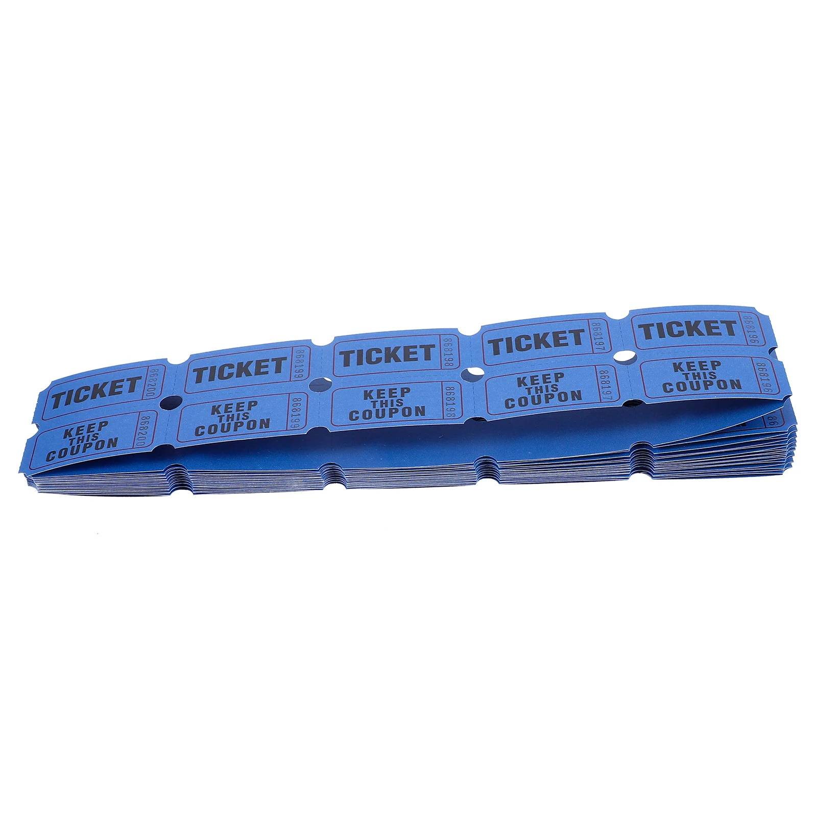 

100 Pcs Lottery Ticket Draw Tickets Event Electronic for Events Blue Carnival Labels Individual