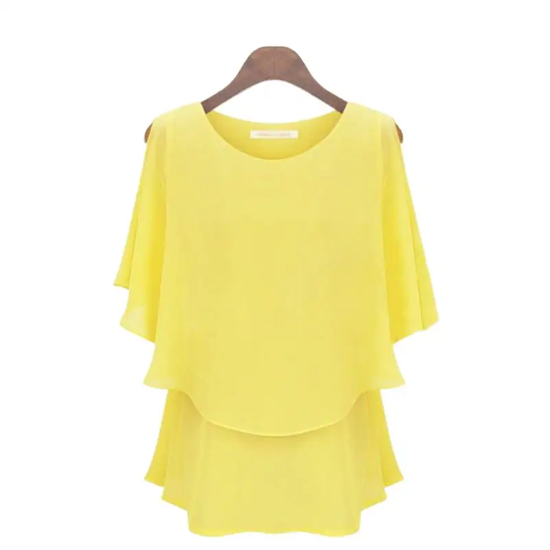 2024 Summer women clothing,Bat sleeve casual Chiffon Shirts,Women Blouse,Feminina Blusas blouses femme