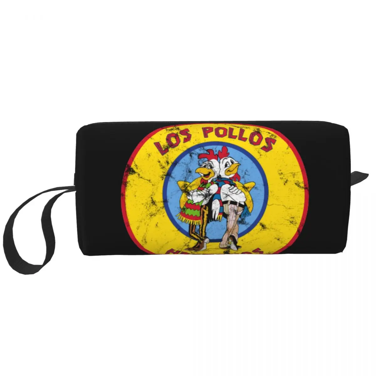 Travel Distressed Breaking Bad Toiletry Bag Los Pollos Hermanos Bullseye Makeup Cosmetic Organizer Beauty Storage Dopp Kit Box