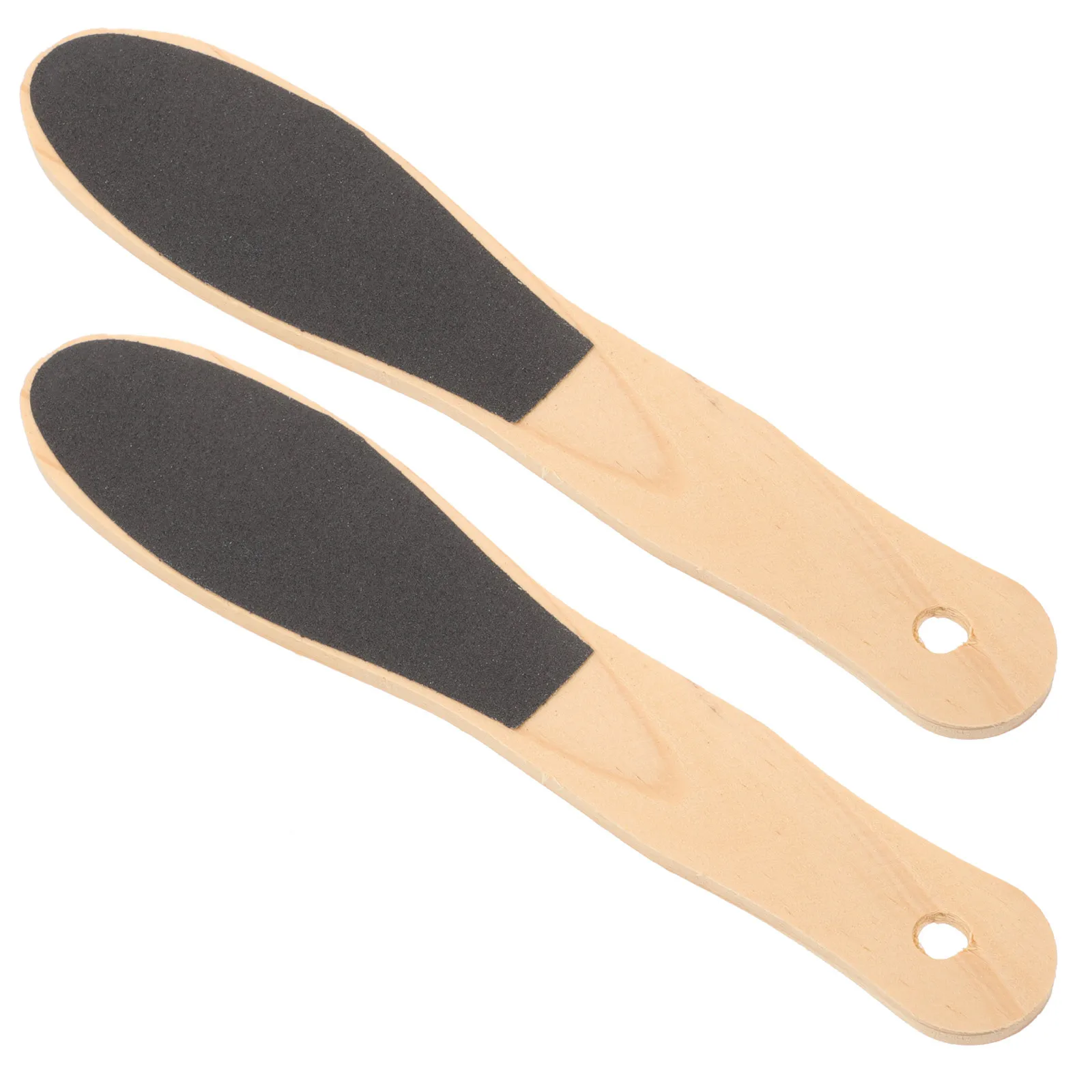 

2pcs Foot File Wooden Sole Board Callus Remover Dead Skin Rasp Pedicure Manicure Tool Nail Care Accessories Foot Grooming Aid