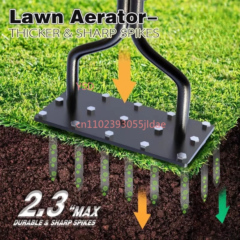 Amazon's new hot-selling manual lawn punching tool, scarifier, outdoor courtyard lawn aerator, earth digger