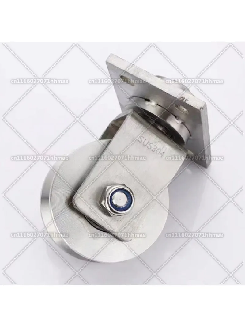 Stainless Steel Lifting Sliding Door Track Wheel – V/U-Shaped Pulley for Wire Rope & Belt Plate Applications
