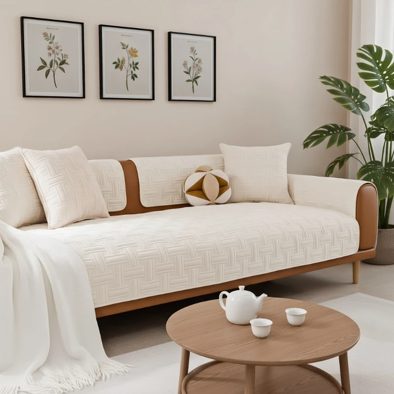 Crystal Velvet Sofa Cushion Four Seasons Universal Living Room Non-Slip Sofa Cushion Autumn Winter Sofa Cover Cover Cloth Towel